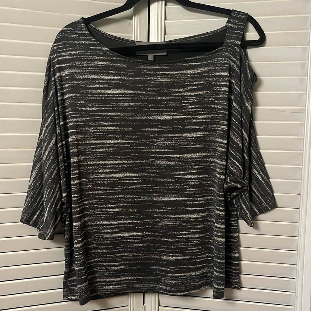 Anthro Sunday in Brooklyn Dolman Boxy Tee, Asymmetrical Neckline, Size S